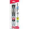 Pentel EnerGel Pearl RTX Retractable Liquid Gel Pen, (0.7mm), Medium Line, Needle Tip, Black Ink, Pack of 2 (BLN77WBP2A)(Black)