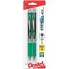Pentel EnerGel RTX Liquid Gel Pens, 1.0mm(Green)