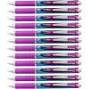 Pentel EnerGel RTX Retractable Liquid Gel Pen, (0.5mm), Fine Line, Metal Tip, Assorted Ink Colors, Pack of 5 (BLN75BP5M)(Violet)