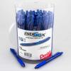 Pentel EnerGel-X Retractable Gel Pen, (0.7mm) Med. Line, Blue Ink, 72-PK Canister (BL107PC72C)(Blue)