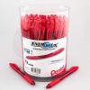 Pentel EnerGel-X Retractable Gel Pen, (0.7mm) Med. Line, Blue Ink, 72-PK Canister (BL107PC72C)(Red)