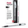 Pentel R.S.V.P. Ballpoint Stick Pen, Black Ink, Fine, Dozen