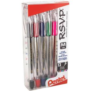Pentel 396771 R.S.V.P. Ballpoint Pens Medium Point Assorted Color Ink