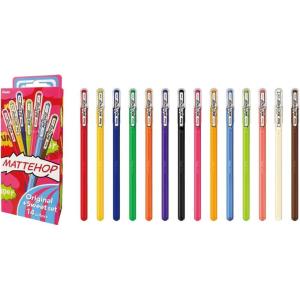 Pentel Ballpoint Pen Color Matte Hop Complete Set, 21 Colors K110-V21ST(14 colors original+sweet)