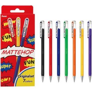 Pentel Ballpoint Pen Color Matte Hop Complete Set, 21 Colors K110-V21ST(Assorted)