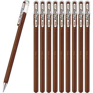 Pentel Ballpoint Pen Color Matte Hop Complete Set, 21 Colors K110-V21ST(Braun)