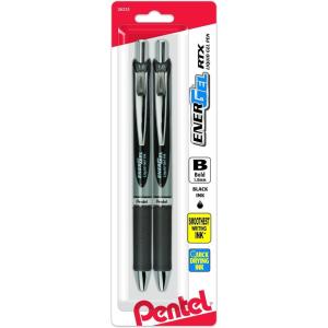 Pentel EnerGel RTX Liquid Gel Pens, 1.0mm(Black)