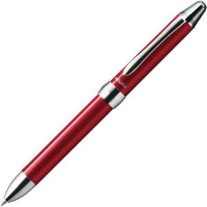 Pentel Multi Function Pen Vicuna EX, Fine Ballpoint Pen and 0.5mm Mechanical Pencil, Blue (BXW1375C)(Red Body)