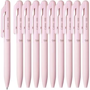 Pentel Oil Based Ballpoint Pen, Calme 0.7mm, Black, Black Ink, 5 Count XBXA107A-A(Pink Shaft)