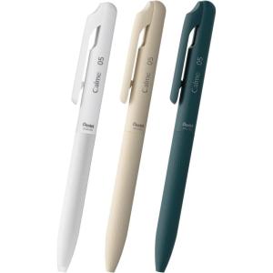 Pentel Oil Based Ballpoint Pen, Calme 0.7mm, Black, Black Ink, 5 Count XBXA107A-A(Set of 3 colors 2)