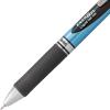 Pentel® EnerGel™ Deluxe RTX Retractable Liquid Gel Pens, Fine Point, 0.5 mm, 54% Recycled, Blue Barrel, Black Ink, Pack Of 12 Pens(Black)