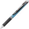 Pentel® EnerGel™ Deluxe RTX Retractable Liquid Gel Pens, Fine Point, 0.5 mm, 54% Recycled, Blue Barrel, Black Ink, Pack Of 12 Pens(Black)