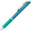 Pentel® EnerGel™ Deluxe RTX Retractable Liquid Gel Pens, Fine Point, 0.5 mm, 54% Recycled, Blue Barrel, Black Ink, Pack Of 12 Pens(Green)