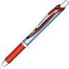 Pentel® EnerGel™ Deluxe RTX Retractable Liquid Gel Pens, Fine Point, 0.5 mm, 54% Recycled, Blue Barrel, Black Ink, Pack Of 12 Pens(Red)