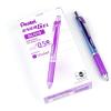 Pentel® EnerGel™ Deluxe RTX Retractable Liquid Gel Pens, Fine Point, 0.5 mm, 54% Recycled, Blue Barrel, Black Ink, Pack Of 12 Pens(Violet)