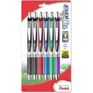 Pentel EnerGel RTX Retractable Gel Pens, Medium(Assorted 3)
