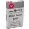 Pentel Arts 8 Colour Pencil Lead Refill, Brown, 24 Pieces of Lead (CH2-E)(Pink)