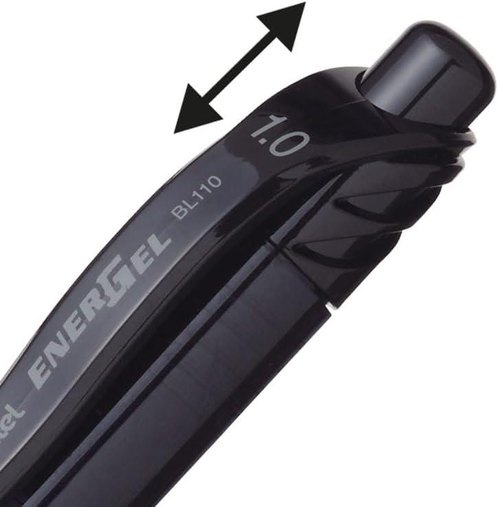 imagePentel 798172 EnerGelX RollerGel Retractable Gel Pens Bold Point Black Ink