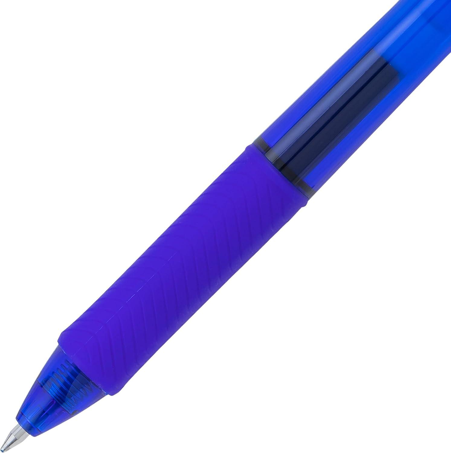 imagePentel BL107C EnerGelX Retractable Roller Gel Pen 7mm Blue BarrelInk DozenBlue