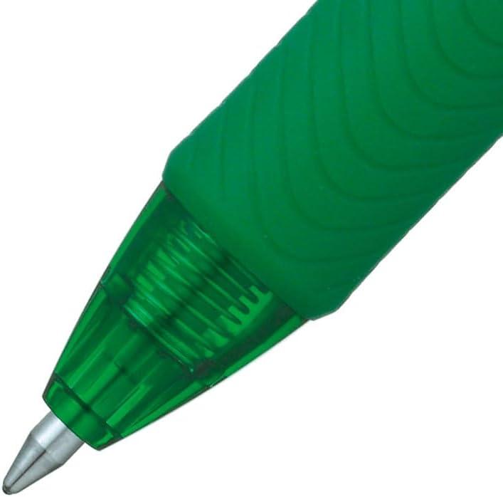 imagePentel BL107C EnerGelX Retractable Roller Gel Pen 7mm Blue BarrelInk DozenGreen
