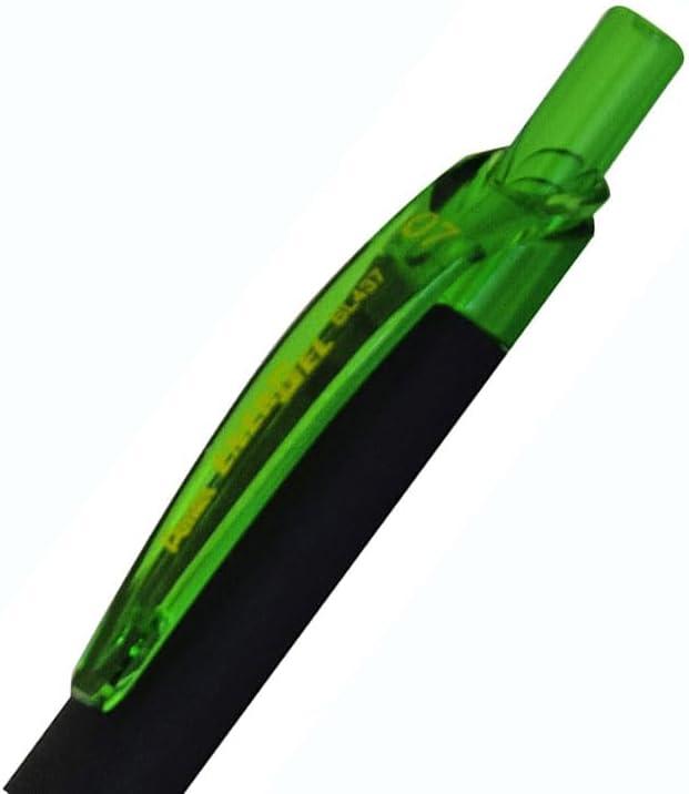 imagePentel EnerGel Kuro Liquid Gel Pen 07mm Medium line Black Ink 12 Pack BL437R1ALime Green
