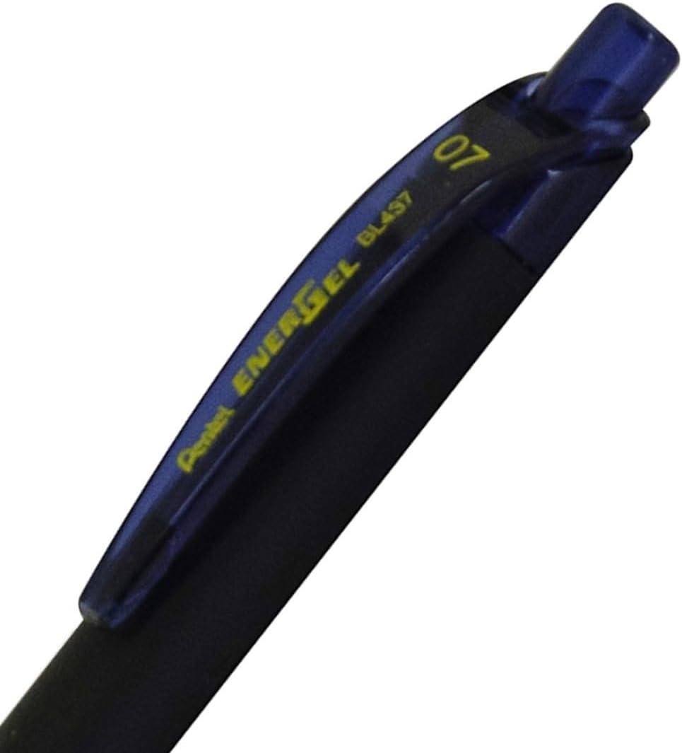 imagePentel EnerGel Kuro Liquid Gel Pen 07mm Medium line Black Ink 12 Pack BL437R1ANavy Blue