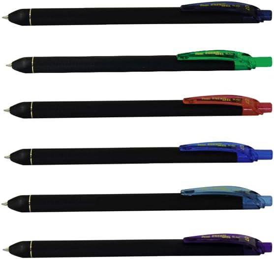 imagePentel EnerGel Kuro Liquid Gel Pen 07mm Medium line Black Ink 12 Pack BL437R1ANavy Blue