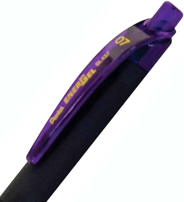 imagePentel EnerGel Kuro Liquid Gel Pen 07mm Medium line Black Ink 12 Pack BL437R1AViolet