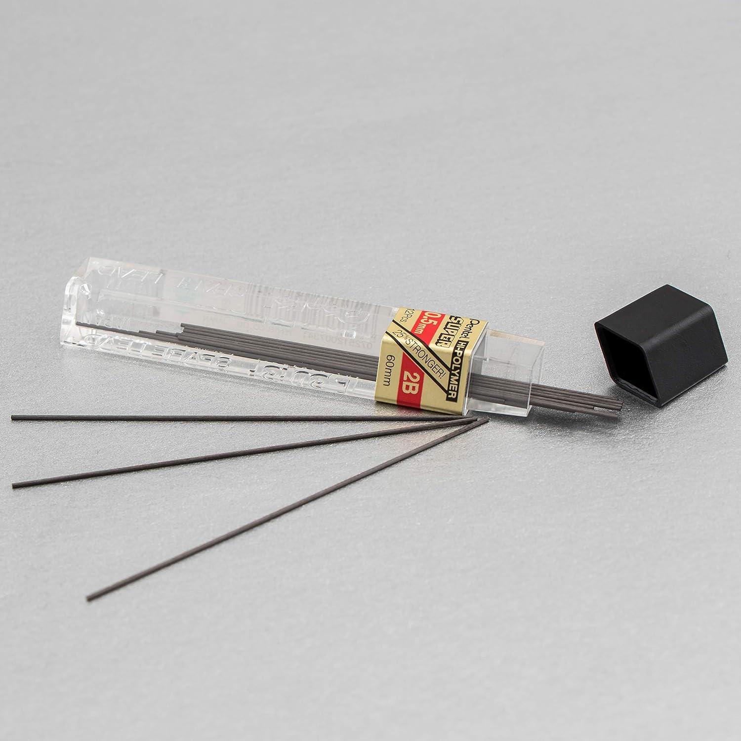 imagePentel Super HighPolymer 05mm Lead Size 12 Pack C505BPHBK62B