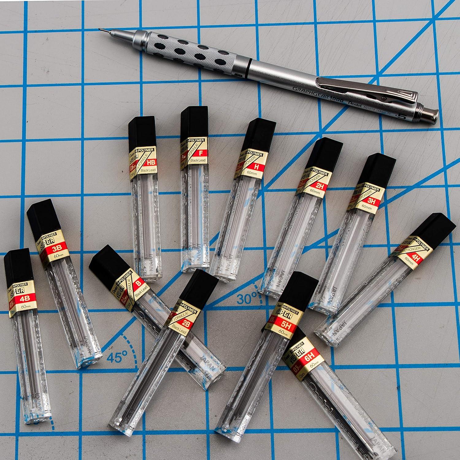 imagePentel Super HighPolymer 05mm Lead Size 12 Pack C505BPHBK6HB