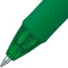 Pentel BL107C EnerGel-X Retractable Roller Gel Pen, .7mm, Blue Barrel/Ink, Dozen(Green)