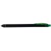 Pentel EnerGel Kuro Liquid Gel Pen, (0.7mm) Medium line, Black Ink, 12 Pack (BL437R1-A)(Green)
