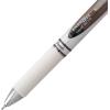 Pentel EnerGel RTX Pearl Retractable Liquid Gel Pen, (0.7mm) Medium Line, Needle Tip, Blue Ink, 12 pack (BLN77PW-C)(Black)