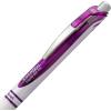 Pentel EnerGel RTX Pearl Retractable Liquid Gel Pen, (0.7mm) Medium Line, Needle Tip, Blue Ink, 12 pack (BLN77PW-C)(Violet)