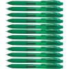 Pentel BL107C EnerGel-X Retractable Roller Gel Pen, .7mm, Blue Barrel/Ink, Dozen(Green)