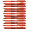 Pentel BL107C EnerGel-X Retractable Roller Gel Pen, .7mm, Blue Barrel/Ink, Dozen(Orange)