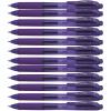 Pentel BL107C EnerGel-X Retractable Roller Gel Pen, .7mm, Blue Barrel/Ink, Dozen(Violet)