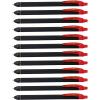 Pentel EnerGel Kuro Liquid Gel Pen, (0.7mm) Medium line, Black Ink, 12 Pack (BL437R1-A)(Red)