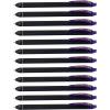 Pentel EnerGel Kuro Liquid Gel Pen, (0.7mm) Medium line, Black Ink, 12 Pack (BL437R1-A)(Violet)