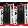 Pentel EnerGel Kuro Liquid Gel Pen, (0.7mm) Medium line, Black Ink, 5 Pack(5 Count (Pack of 2))