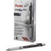 Pentel EnerGel RTX Pearl Retractable Liquid Gel Pen, (0.7mm) Medium Line, Needle Tip, Blue Ink, 12 pack (BLN77PW-C)(Black)