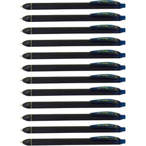 Pentel EnerGel Kuro Liquid Gel Pen, (0.7mm) Medium line, Black Ink, 12 Pack (BL437R1-A)(Navy Blue)