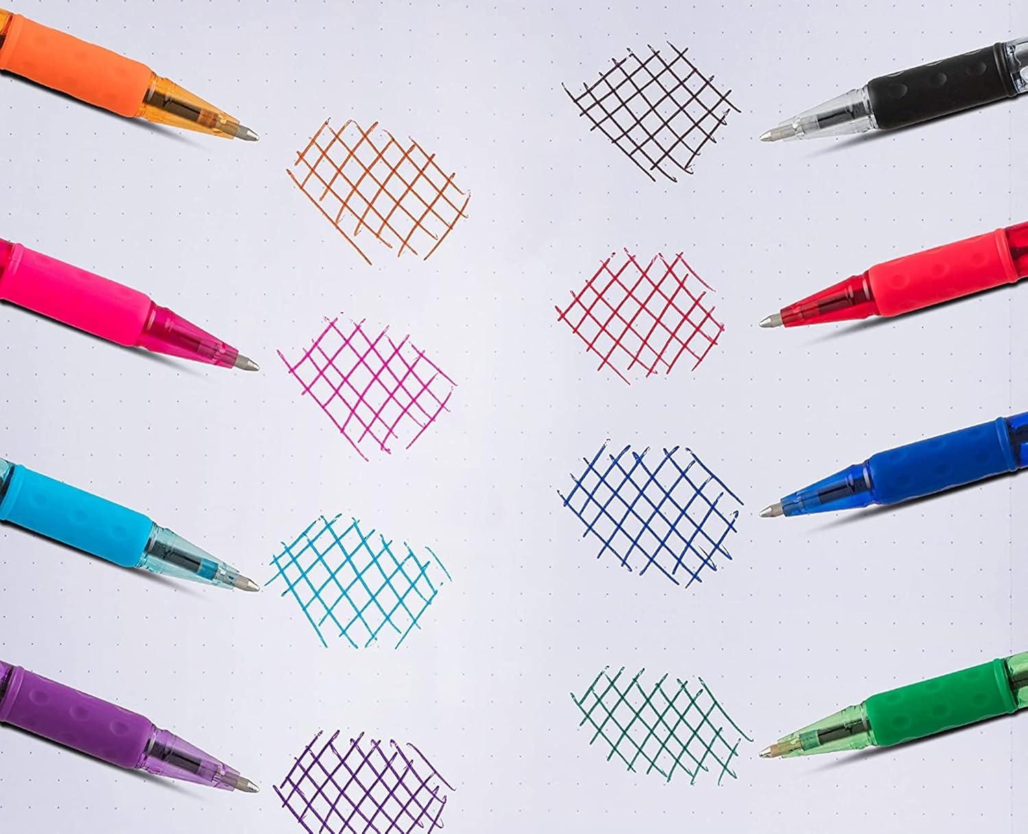 imagePentel Rsvp Pens Medium Point 10 mm  8 Assorted colors with LatexFree Rubber Grip for Comfortable Writing Pack of 16