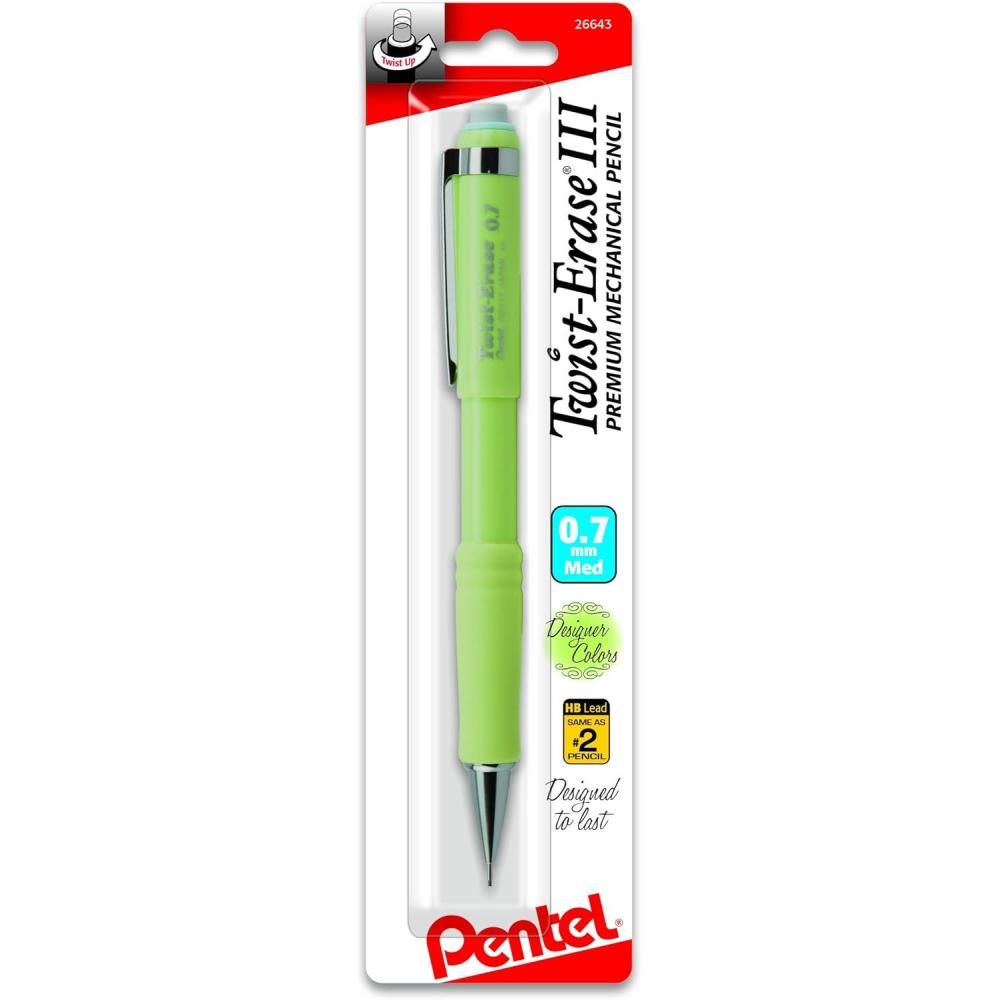 imagePentel TwistErase III Mechanical Pencil 07mm 1Pk  Fashion Colors QE517FBPM