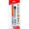Pentel Arts GraphGear 300 Mechanical Pencil, (0.3mm) Extra-fine line, Orange Barrel, w/small block eraser + 1 lead tube(1 Count (Pack of 1))