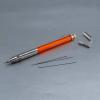 Pentel Arts GraphGear 300 Mechanical Pencil, (0.3mm) Extra-fine line, Orange Barrel, w/small block eraser + 1 lead tube(1 Count (Pack of 2))