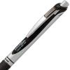 Pentel Energel 0.7 mm Deluxe RTX Liquid Gel Ink Pens, Metal Tip, Pack of 5 Black Pens with 3 Refills