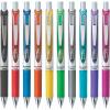 Pentel Energel 0.7 mm Medium Point RTX Retractable Liquid Gel Ink Pen, Metal Tip, 10 Pack of New Assorted Ink Colors