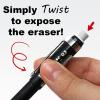 Pentel Twist-Erase III Mechanical Pencil, (0.9mm), Red Barrel(Black)