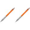 Pentel Arts GraphGear 300 Mechanical Pencil, (0.3mm) Extra-fine line, Orange Barrel, w/small block eraser + 1 lead tube(1 Count (Pack of 2))